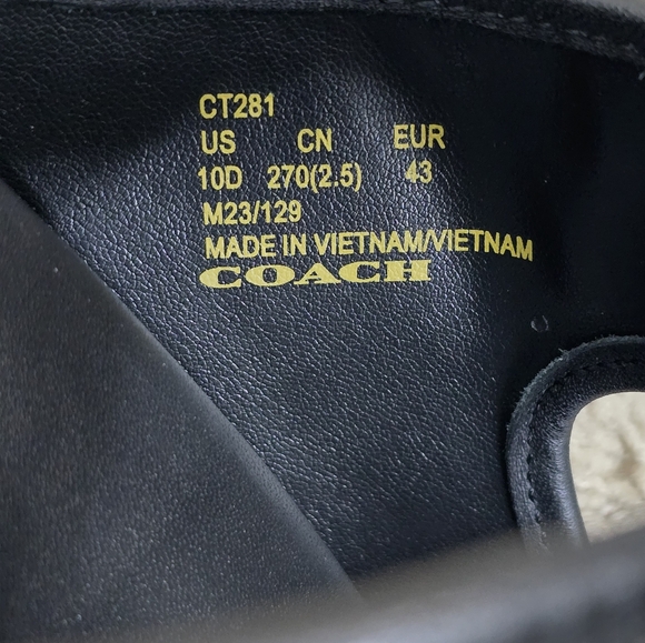 Coach slides/sandals Men size 10 - Picture 7 of 8